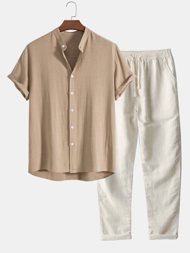 Nicolo™ | Casual set with linen pants