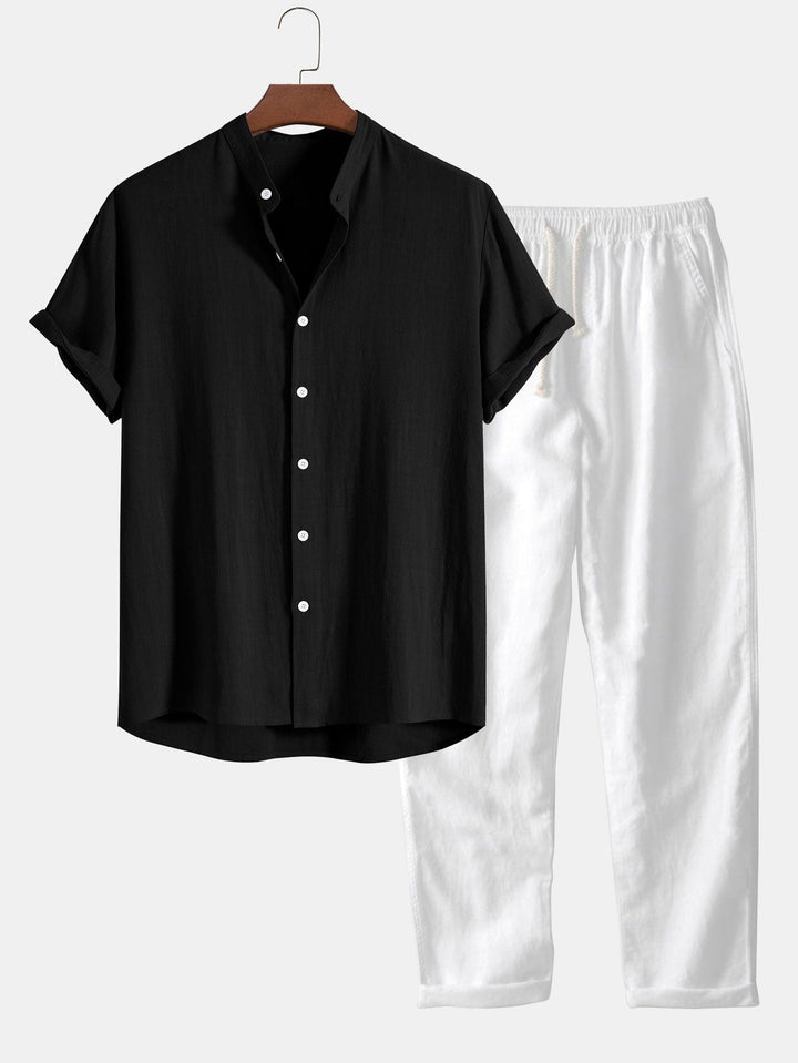 Nicolo™ | Casual set with linen pants