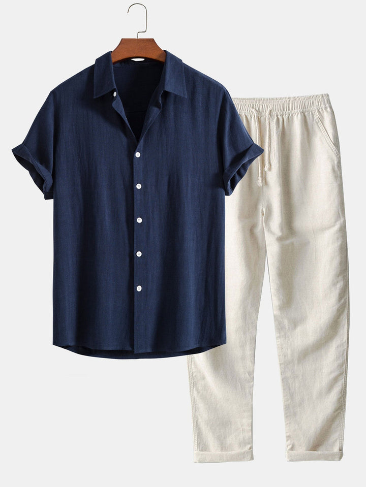 Nicolo™ | Casual set with linen pants