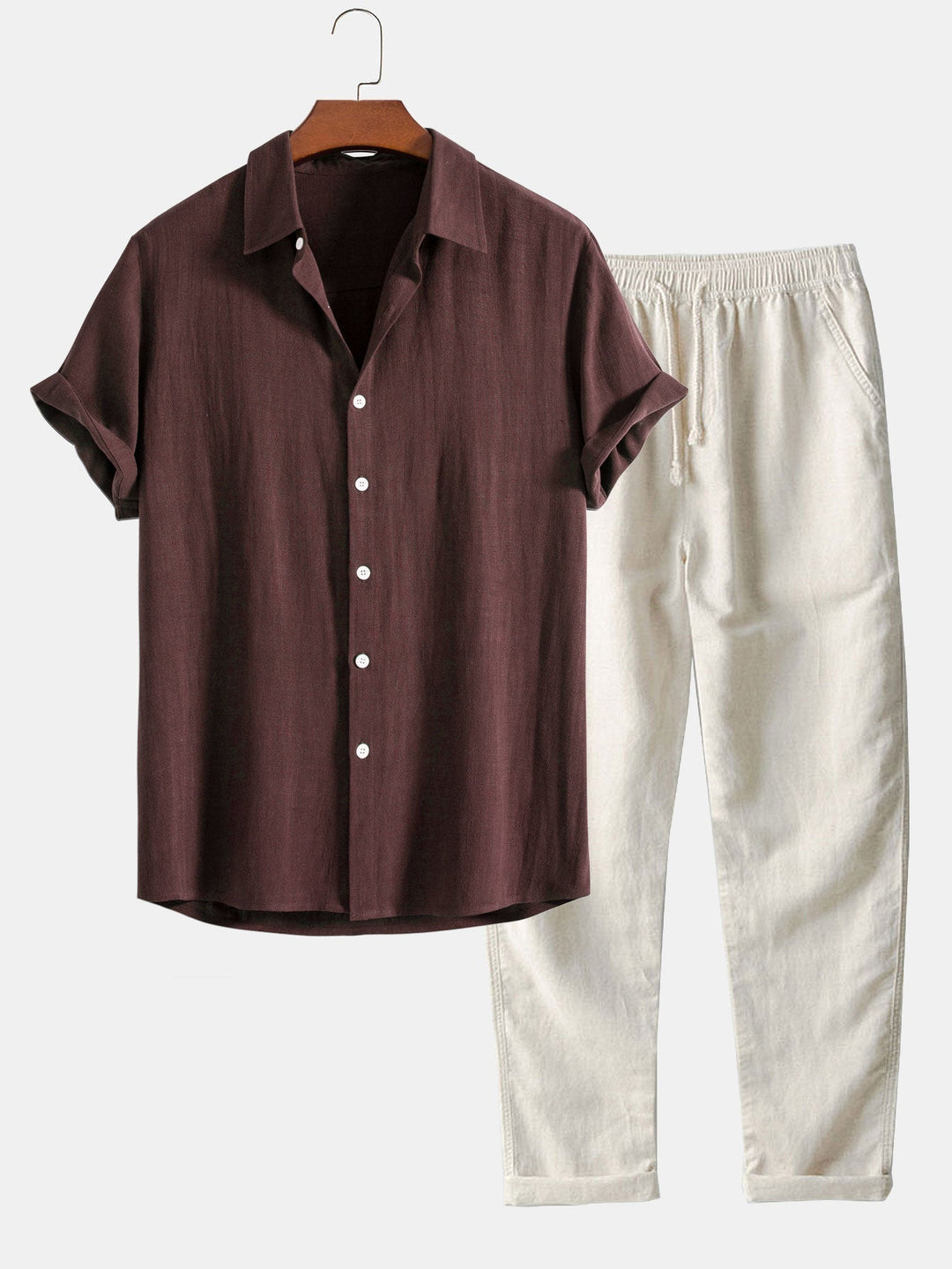 Nicolo™ | Casual set with linen pants