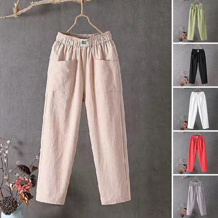 OLIVIA™ | Linen blend Trousers