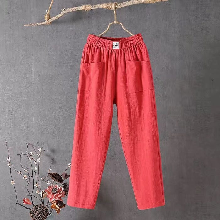 OLIVIA™ | Linen blend Trousers