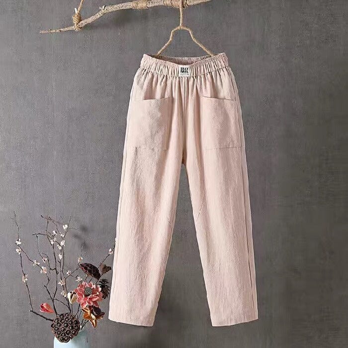 OLIVIA™ | Linen blend Trousers