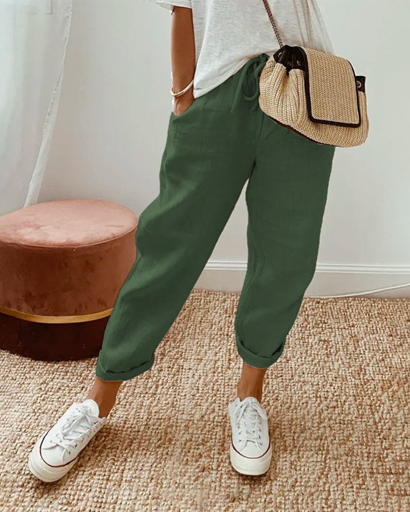 LUCY™ | Anti-Sweat Luxe Linen Pants