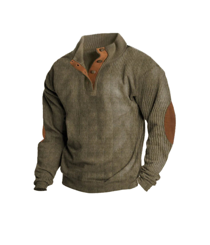 GARY™ | Men's Ribbed Button Up Sweater