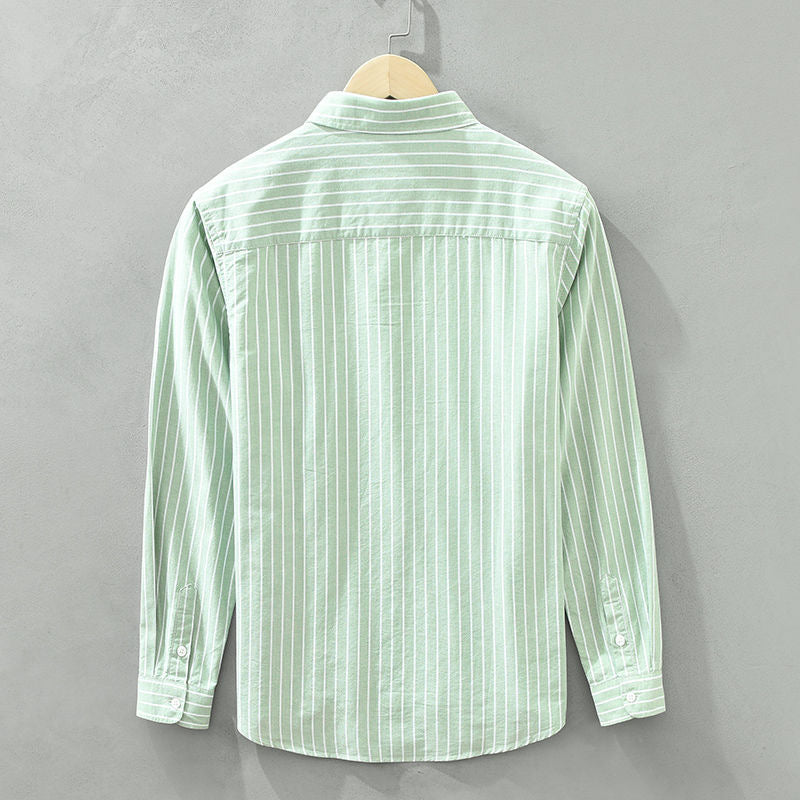 BEN™ - Coastal Stripe Linen Shirt