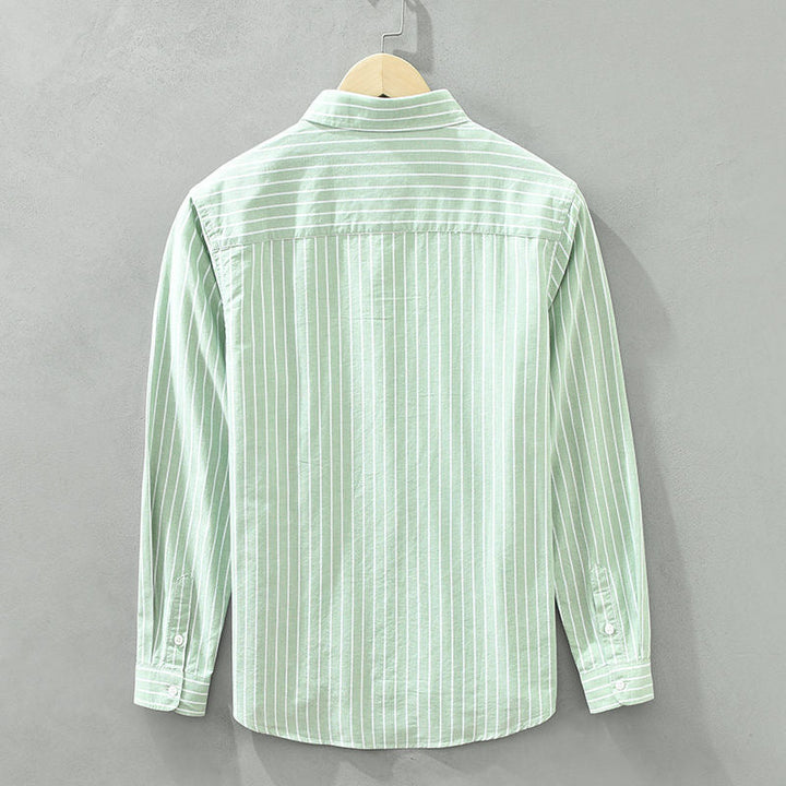 BEN™ - Coastal Stripe Linen Shirt