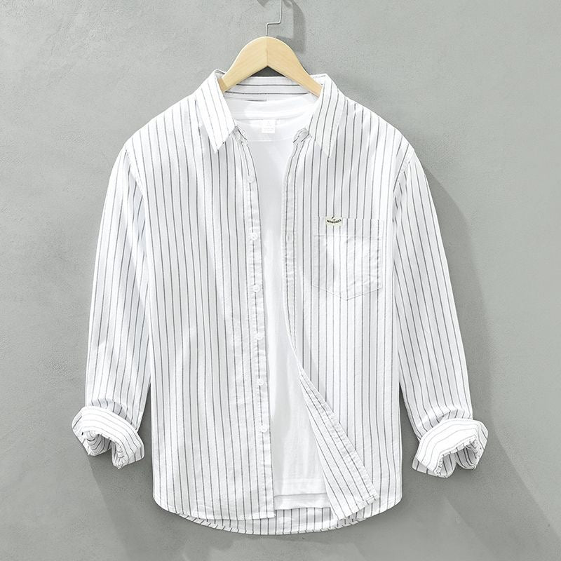 BEN™ - Coastal Stripe Linen Shirt