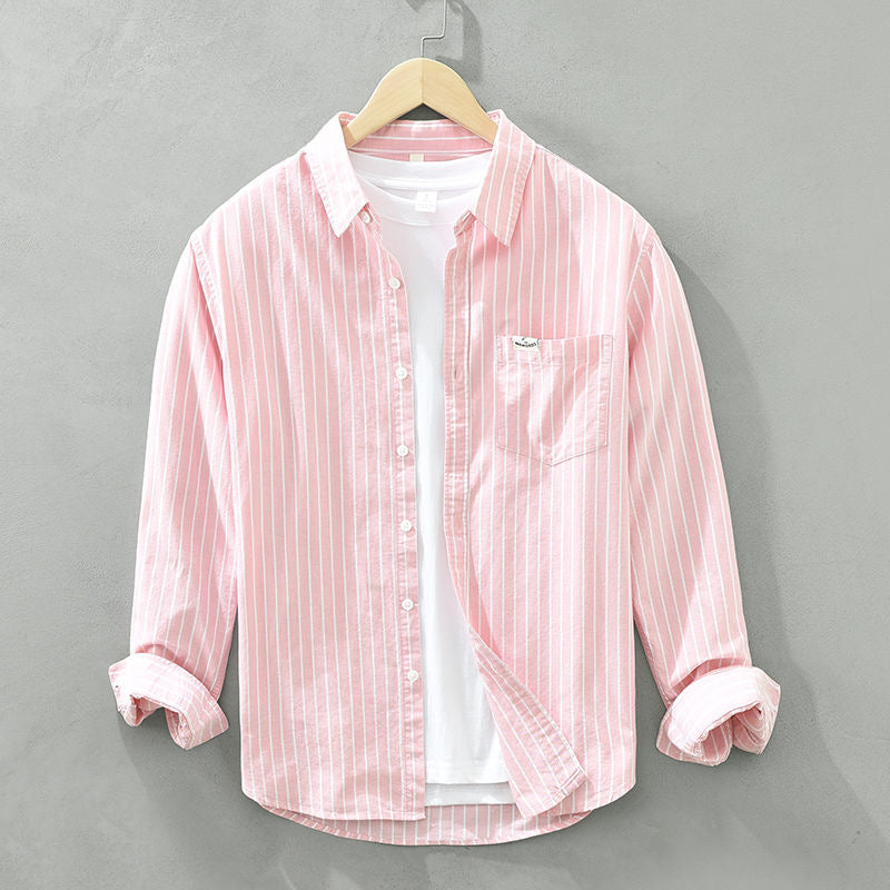 BEN™ - Coastal Stripe Linen Shirt