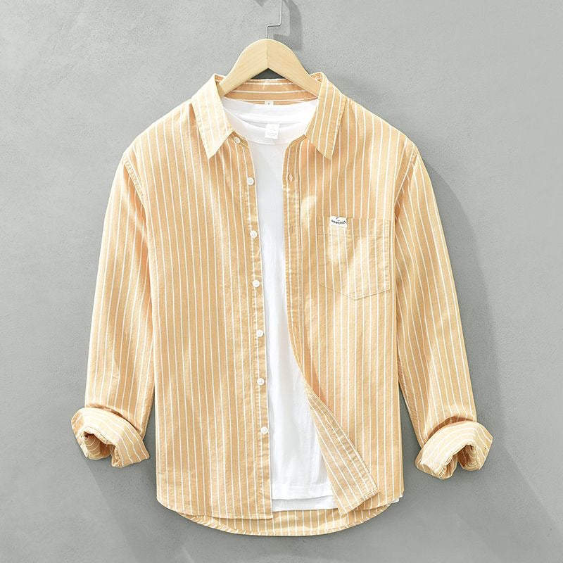 BEN™ - Coastal Stripe Linen Shirt