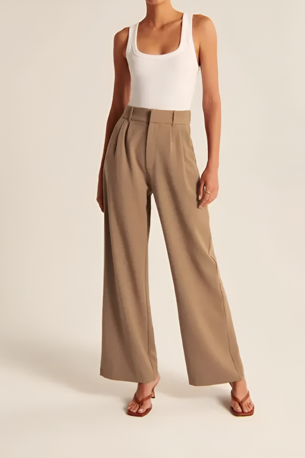 Ela™ | Wide Leg Tailored Pants