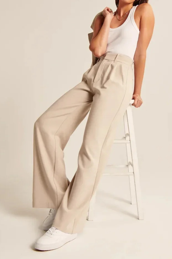 Ela™ | Wide Leg Tailored Pants