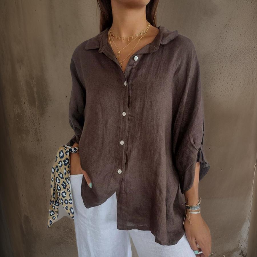 Giulianen™ | Elegant Linen Blouse